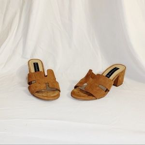 Suede Steve Madden clogs